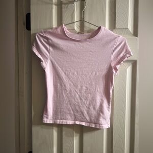 Free People Pink Short Sleeve Tee